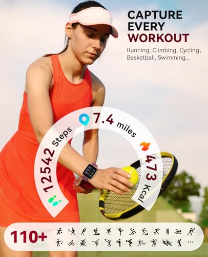 Image of Smart Watch for Women Men- Answer /Make Call, 2025 IP68 Waterproof Fitness Step Sleep Tracker Watch with Monitor Activity Counter Smartwatch for Andriod iPhone iOS Samsung Compatible