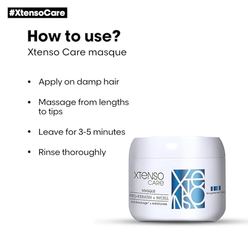 L'Oréal Professionnel Xtenso Care Masque 196 Gm, For Straightened Hair - Image 6