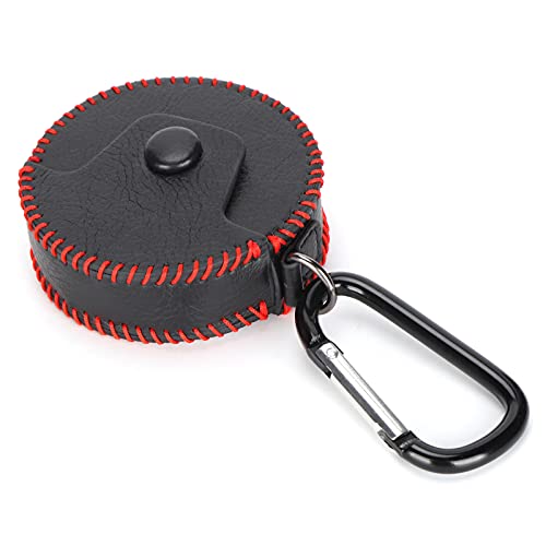 Funda de auriculares redonda para FreeBuds 3 en cuero PU negro compacto 5