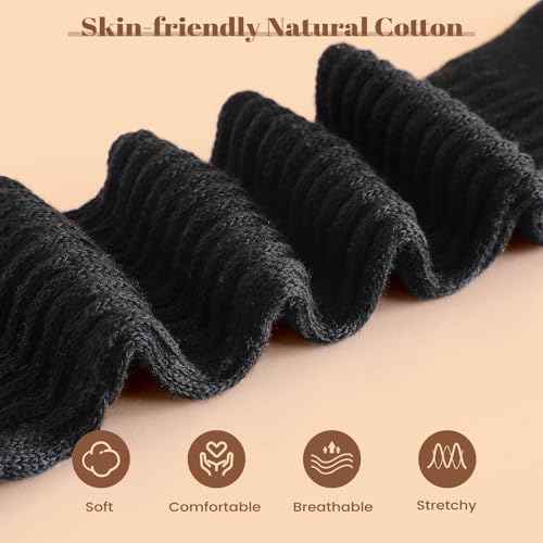 3 Pairs Slouch Socks Women, Long Winter Thigh High Boot Scrunch Socks, Warm Soft Slouchy Sock for Women Size 5-114
