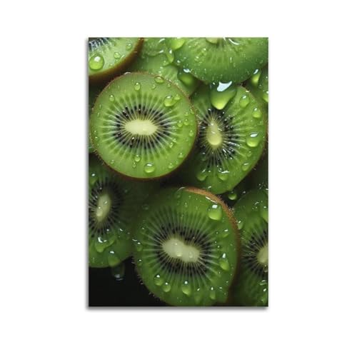 Poster kiwi ZHOUKEG 60 x 90 cm pour rafraîchir un mur blanc