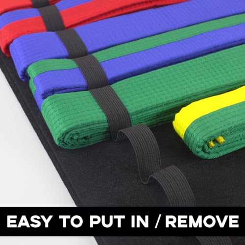 image for SANJHFF Karate Belt Display Rack, Martial Arts Belt Display Holds 12 B