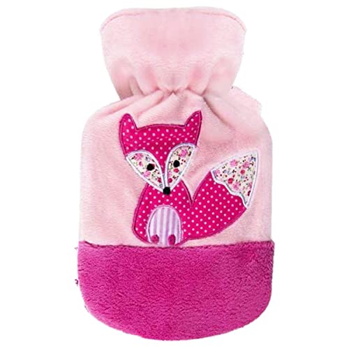 Sänger Wärmflasche Fuchs 0,8L Bettflasche Wärmeflasche Wärmekissen Velour, 1 St