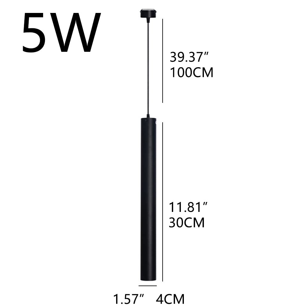RAGGZZ Żyrandol Nowoczesne Led Lekkie Lekkie Alumidługa Rurka Żyrandol Czarna Pojedyncza Głowica Lampa Wisząca Sytula Sytuing Downlights Długie Rurka Żyrandol Sufit Downlight Cylindryczne Zawieszenie