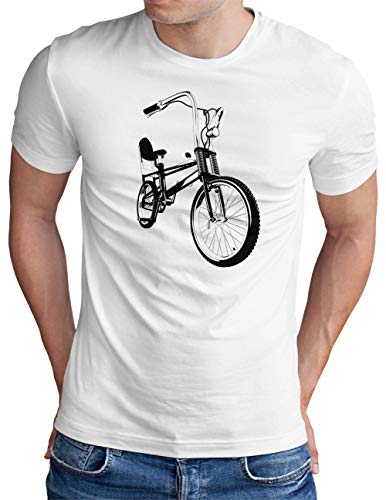 T-shirt de vélo rétro homme vintage Bonanzarad blanc en taille XXXXL