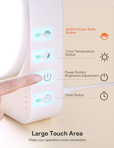 image for MediAcous Light Lamp, UV-Free 11000Lux Light, 7 Dynamic Scenes Mode La