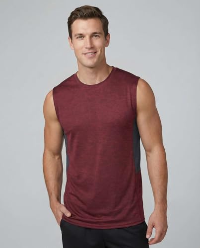Image of Real Essentials: Men's Dry Fit Tank Tops Sleeveless Workout Shirts Moisture-Wicking Muscle Tank Gym Running (Big & Tall)