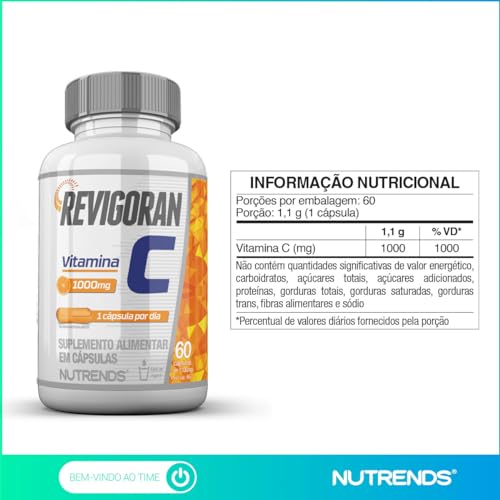 Nutrends Revigoran Vitamina C 60 Cápsulas
