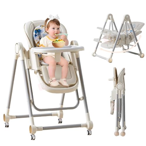 FINYQBET Sillita para Bebé para Comer Plegable con Bandeja Extraíble