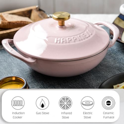 Cast-Iron-Dutch-Oven-15-Quart-Dutch-Oven-Pan-with-Lid-Round-Dutch-Oven-Cast-Iron-Pan-with-Non-Stick-Enamel-Coating-For-All-Stoves-up-to-500F-Kitchen-Dutch-Oven-Pink