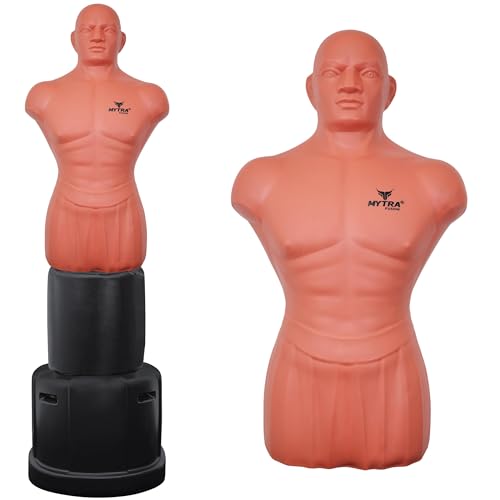 Mytra Fusion Big Bob Dummy XL Pedestal Boxing Bag Martial Arts Focus Punching Dummy Free Standing Punching Target Boxing Bob Dummy MMA Training Target Freestanding Punch Bag Strike Bag Training Punchi