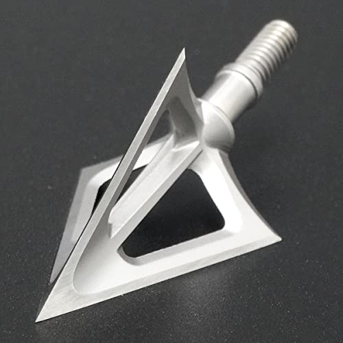 Ellen Archery 6 Pack Hunting Broadhead 100 Grain 420 Stainless Steel Fixed Blade Broadhead Arrow Tips Archery Arrowhead For Crossbow And Compound Bow thumb #3
