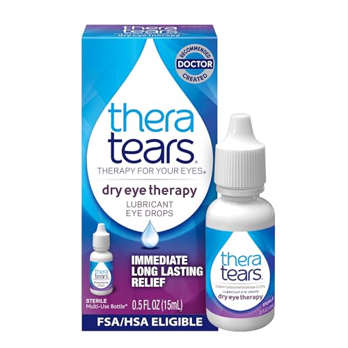TheraTears Dry Eye Therapy Eye Drops for Dry Eyes, 0.5 Fl Oz