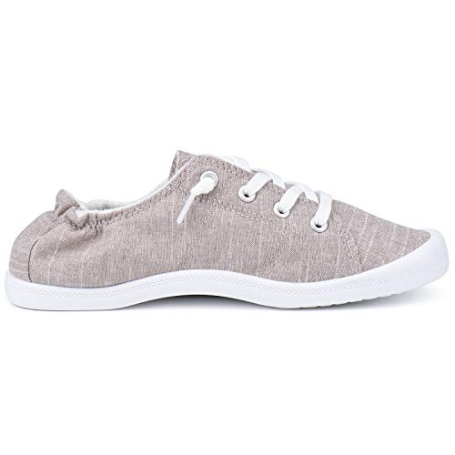 Image of JENN ARDOR Women's Low Top Canvas Slip On Sneaker Comfort Casual Shoes Walking Flats