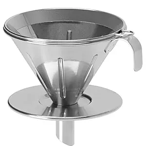 Ikea 3-Piece Metal Filter Coffee Set, Stainless Steel