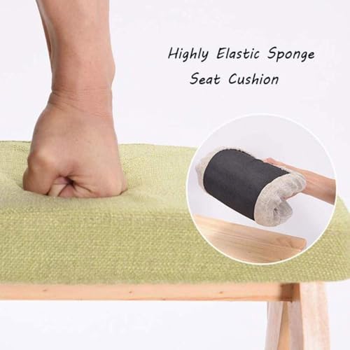Taburete plegable portátil de madera maciza para uso doméstico 7