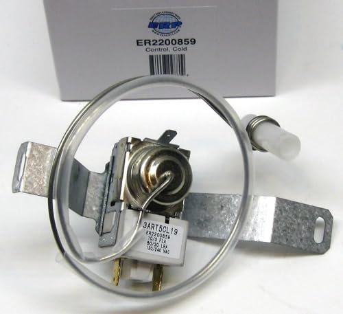 WP2200859 Refrigerator Thermostat Control Part for Whirlpool Replaces Numbers 2200830 2200859 2210378 2210379 AP3133073 AP6006464 PS11739539 PS330255.