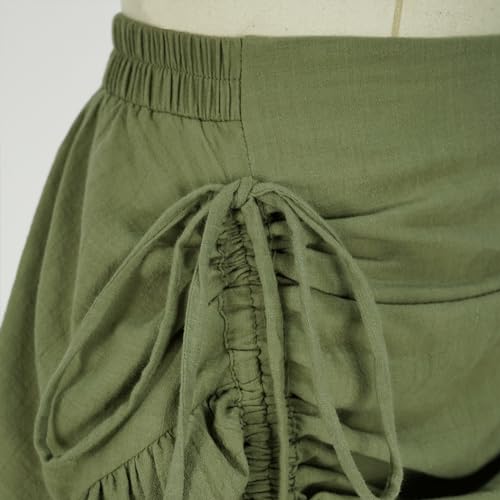 Image of Women's Renaissance Skirt Pirate High-Low Ruffle Maxi Skirts