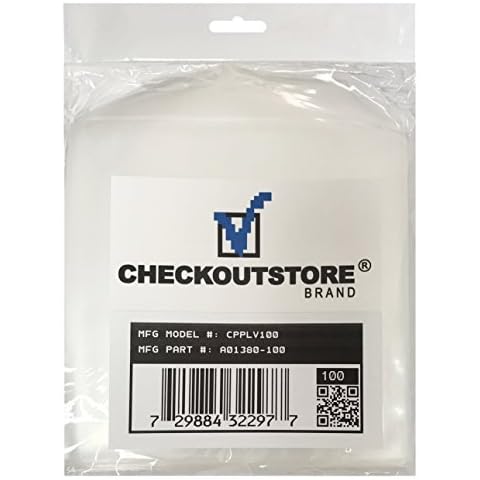 100 CheckOutStore® Clear Storage Pockets (5 x 5 1/8) Cover