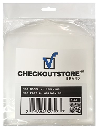100 checkoutstore klar Aufbewahrungstaschen (5 x 5 1/8) Cover