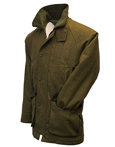 Walker and Hawkes Men's Barlaston Derby Tweed Jacket - Countryside Shooting Jacket for Men with Waterproof Fabric Protector, Red Stripe - Large - Thumbnail 2