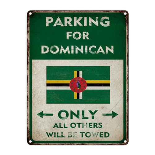Parking for Dominican Only All Others Will Be Towed Street Metal Signs �r���e�[�W �}�� ���A �x�� �A���~�j�E�� ���^�� �u���L�Ŕ� �� �e���X �� �� �� �J�t�F �p�u �z�[���f�R 