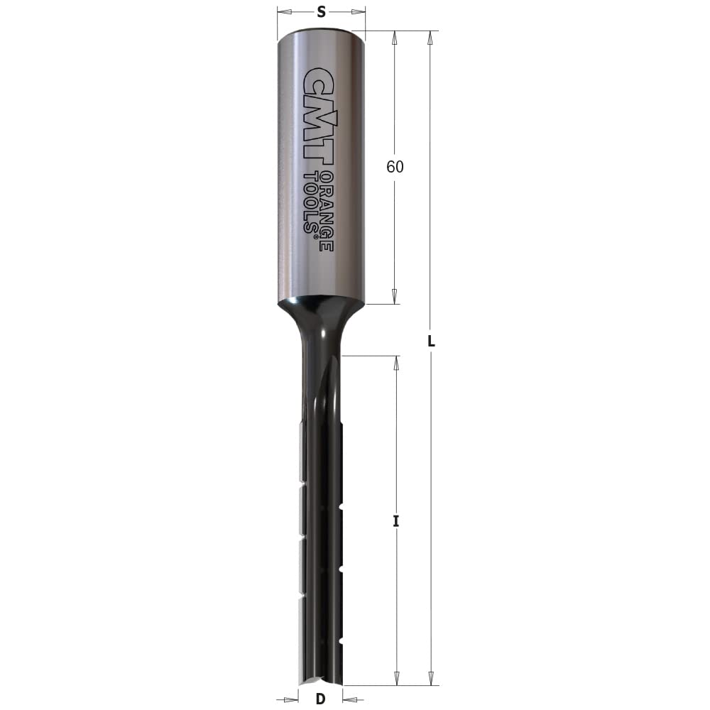 CMT Orange Tools 102.080.31 - Broca cortes rectos con rompevirutas kss d 8 z2 s 16x50 dx