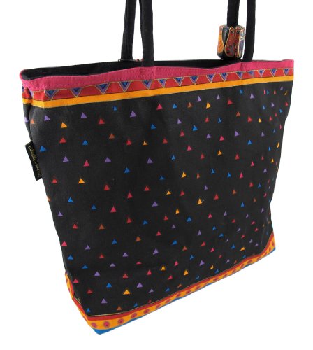 Laurel Burch Shoulder Zipper Top, 19 by 5 by 15-Inch, Feline Friends3