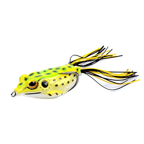 Jksdp 1pc 65mm Forma 14G Topwa Ray Rana Crank Wobblers de la Pesca con Mosca Suave Tubo de Cebo de plástico de Color 11