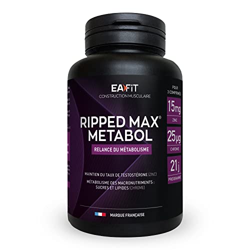 EAFIT Ripped Max Métabol - Brûleur de Graisses Testostérone 63 Co...