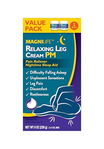 image for MagniLife Relaxing Leg Cream PM, Restless Legs, Deep Penetrating Topic