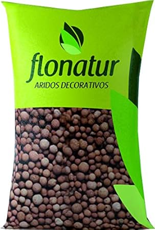 flonatur. Arlita 50 litros para Drenaje de macetas y Jardines. Arcilla expandida en Forma de Bolas. Mantiene mas Tiempo la Tierra húmeda
