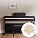 BQLZR Beige 12mm Dia Piano Felt Front Rail Regulating Punchings Keyboard Balance Washers Repair Parts Pack of 90