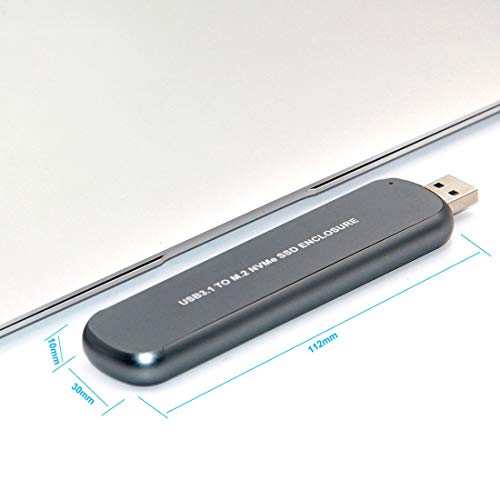 Caja externa para disco SSD M.2 USB 3.1 gris miniatura 3