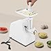 Electric Tomato Strainer, 500W Electric Tomato Strainer Machine 3.3Lbs/Min Commercial Tomato Milling Machine with 3 Cutting Plates & Reverse Function, Stainless Steel Food Press Sauce Maker (White)