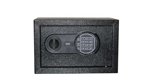 Digisafe Cofre Eletrônico Digital com Senha Programável e Chave de Emergência, Preto, Aço, 310x200x200mm, DP-20D