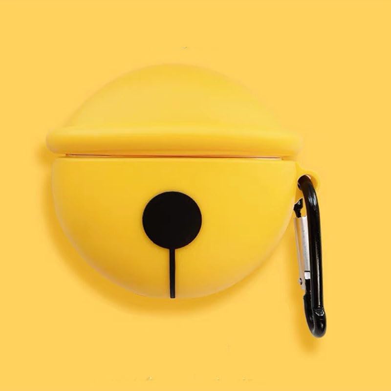 Amazon | 対応AirPods4用の ケース 第4世代 鈴 ベル イエロー アニメ