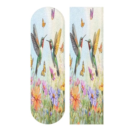 SDMKA Wildflowers and Hummingbirds Skateboard Grip Tape 9