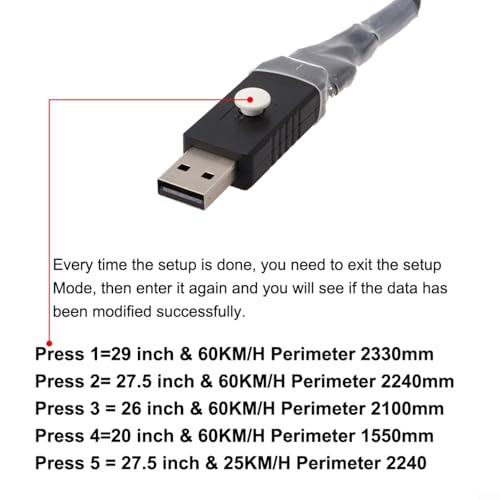 Cable de programación M600 USB con interfaz CAN para configurar bicicletas eléctricas 4