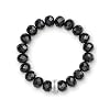 Thomas Sabo Black Bead Charm Bracelet