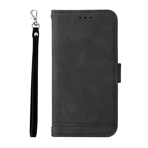 Étui de téléphone portefeuille avec support vidéo pour Samsung Galaxy A51 4G noir