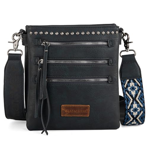 Image of Montana West Crossbody Bags for Women Multi Pocket Cross Body Bag Purses with Guitar Strap