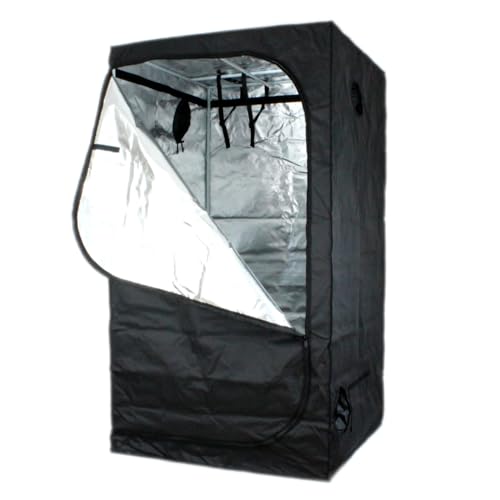 Tienda de cultivo, 100 x 100 x 180 cm, color negro