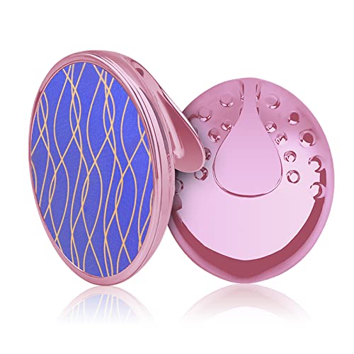 Kytpyi gomme epilatoire, gomme epilatoire femme, pierre dépilation portable gomme cristal zero poil avec poignée, épilation physique rapide et efficace pour nimporte quelle partie du corps (or rose)