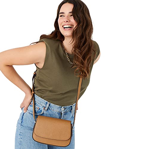 Image of Accessorize London Women's Faux Leather Crossbody Bag