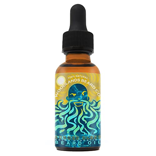 Summer Blend Extra Hydrating Beard Oil Scented with Bergamot, Lime and Ylang Ylang (1oz)