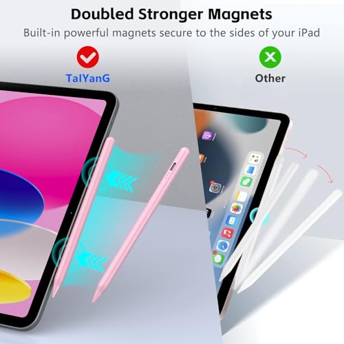 Image of TaIYanG iPad Stylus Pen for iPad 2018-2026, Palm Rejection, Fast Charging