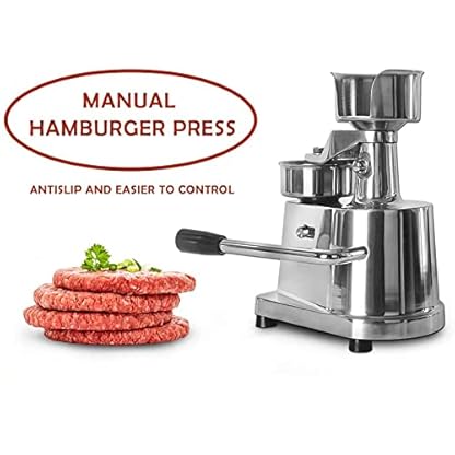 MNSRRN Handelsübliche Hamburger-Maschinen-Handbuch MHOWLOAF-Maschine, kommerzielle schwere Fleischpresse, professioneller Haushaltsmatchloch-Formmaschine, geeignet für Steak-Rinderhühnchen – Bild 5