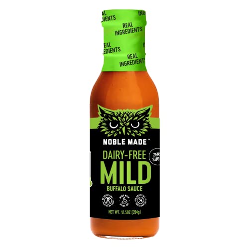 Noble Made By The New Primal Mild Buffalo Dipping And Wing Sauce - 13 Oz Bottle - Dairy-Free Mild Buffalo Sauce - Whole30 Approved, Certified Paleo, Dairy-Free, Keto, And Gluten-Free Sauce With 0G Of Sugar #TOP11