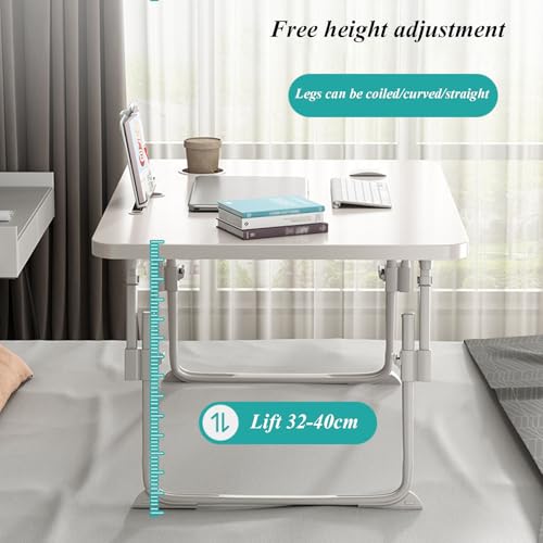 Table de lit pliante pour ordinateur portable avec porte-gobelet